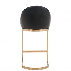 ZUO Furniture STEVIE BAR STOOL: BLACK LEATHERETTE 17 ZUO Furniture STEVIE BAR STOOL: BLACK LEATHERETTE