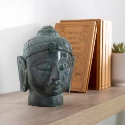 SURYA Pillows + Decor STONE BUDDHA