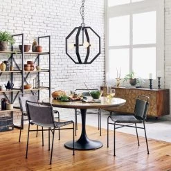 FOUR HANDS Furniture STONEWASH GREY CANVAS SLING DINING CHAIR