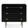 TOV STRIDE BLACK LACQUER NIGHTSTAND
