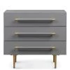 TOV STRIDE GREY LACQUER NIGHTSTAND Furniture