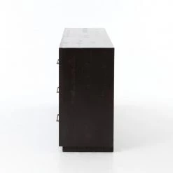 FOUR HANDS SUKI BURNISHED BLACK 9 DRAWER DRESSER