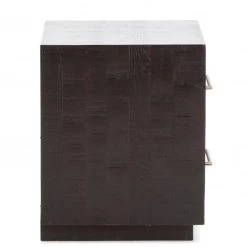 FOUR HANDS SUKI BURNISHED BLACK NIGHTSTAND Furniture