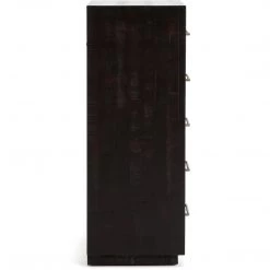 FOUR HANDS SUKI BURNISHED BLACK TALL BOY DRESSER Furniture