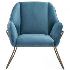 ZUO SUNDAY CHAIR: BLUE VELVET Living Room