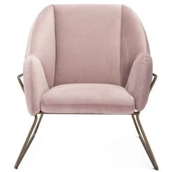 ZUO Living Room SUNDAY CHAIR: DUSTY ROSE VELVET