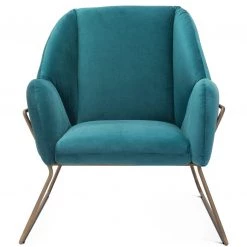 ZUO SUNDAY CHAIR: TEAL VELVET Living Room
