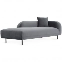 MOES Furniture SWELL VELVET CHAISE: ANTHRACITE 12 MOES Furniture SWELL VELVET CHAISE: ANTHRACITE