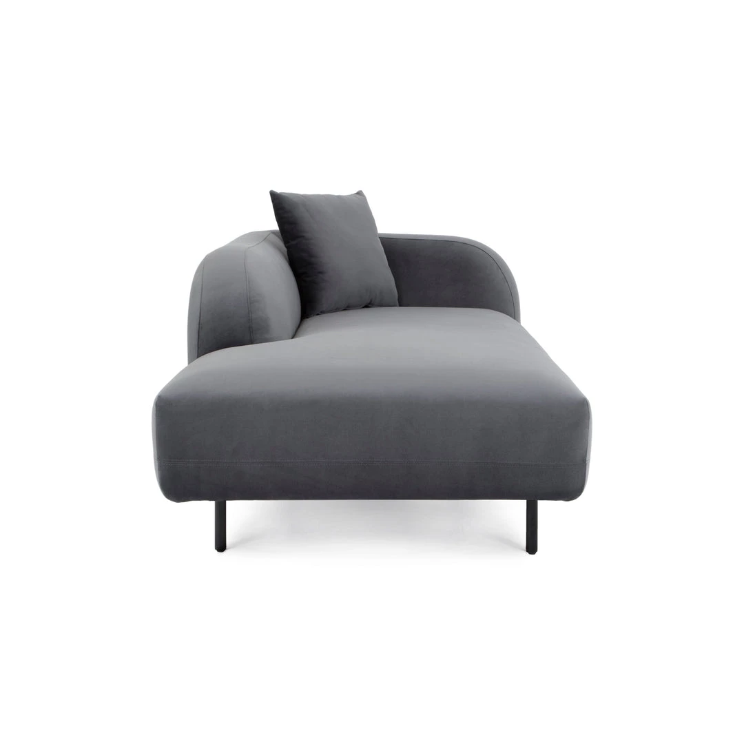 MOES Furniture SWELL VELVET CHAISE: ANTHRACITE 5 MOES Furniture SWELL VELVET CHAISE: ANTHRACITE