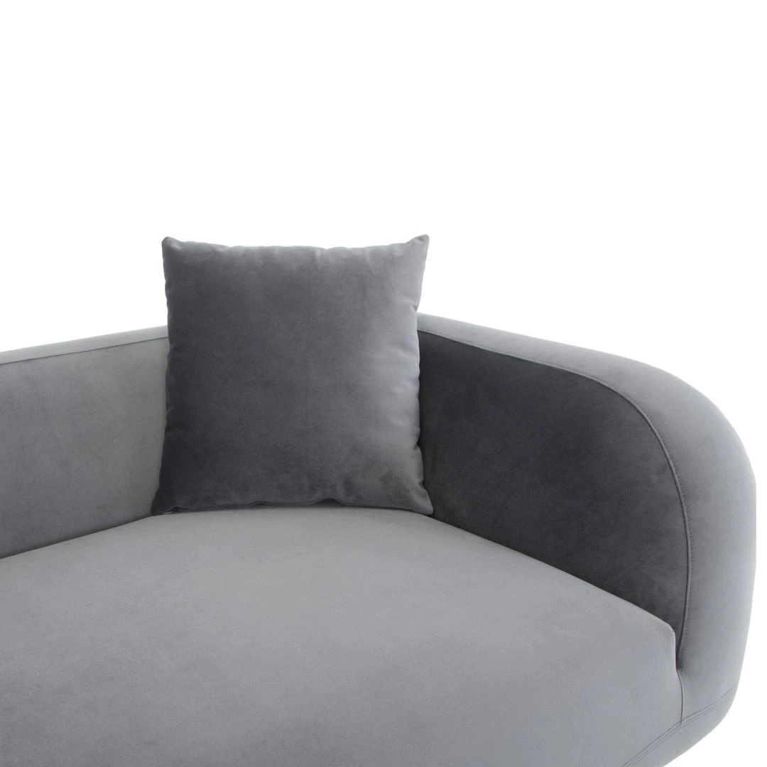 MOES Furniture SWELL VELVET CHAISE: ANTHRACITE 7 MOES Furniture SWELL VELVET CHAISE: ANTHRACITE