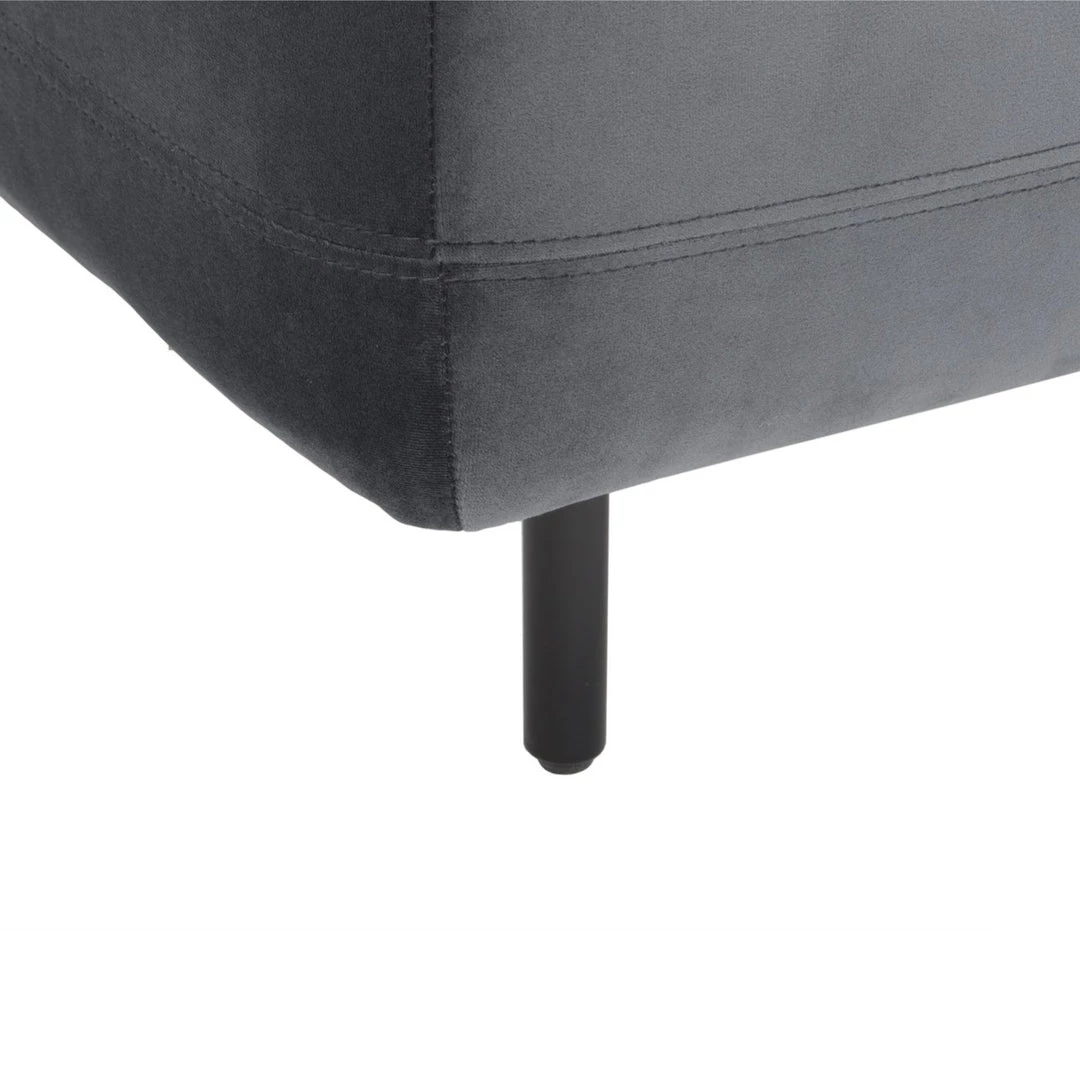 MOES Furniture SWELL VELVET CHAISE: ANTHRACITE 8 MOES Furniture SWELL VELVET CHAISE: ANTHRACITE