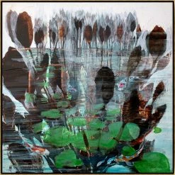 L ART "SWIM" CANVAS ART