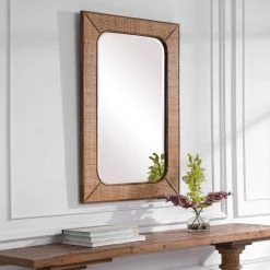 UTTERMOST TAHITI WOVEN RATTAN MIRROR Mirrors