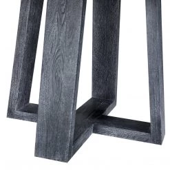 MOES Furniture TANYA ROUND DINING TABLE: SANDBLASTED BLACK