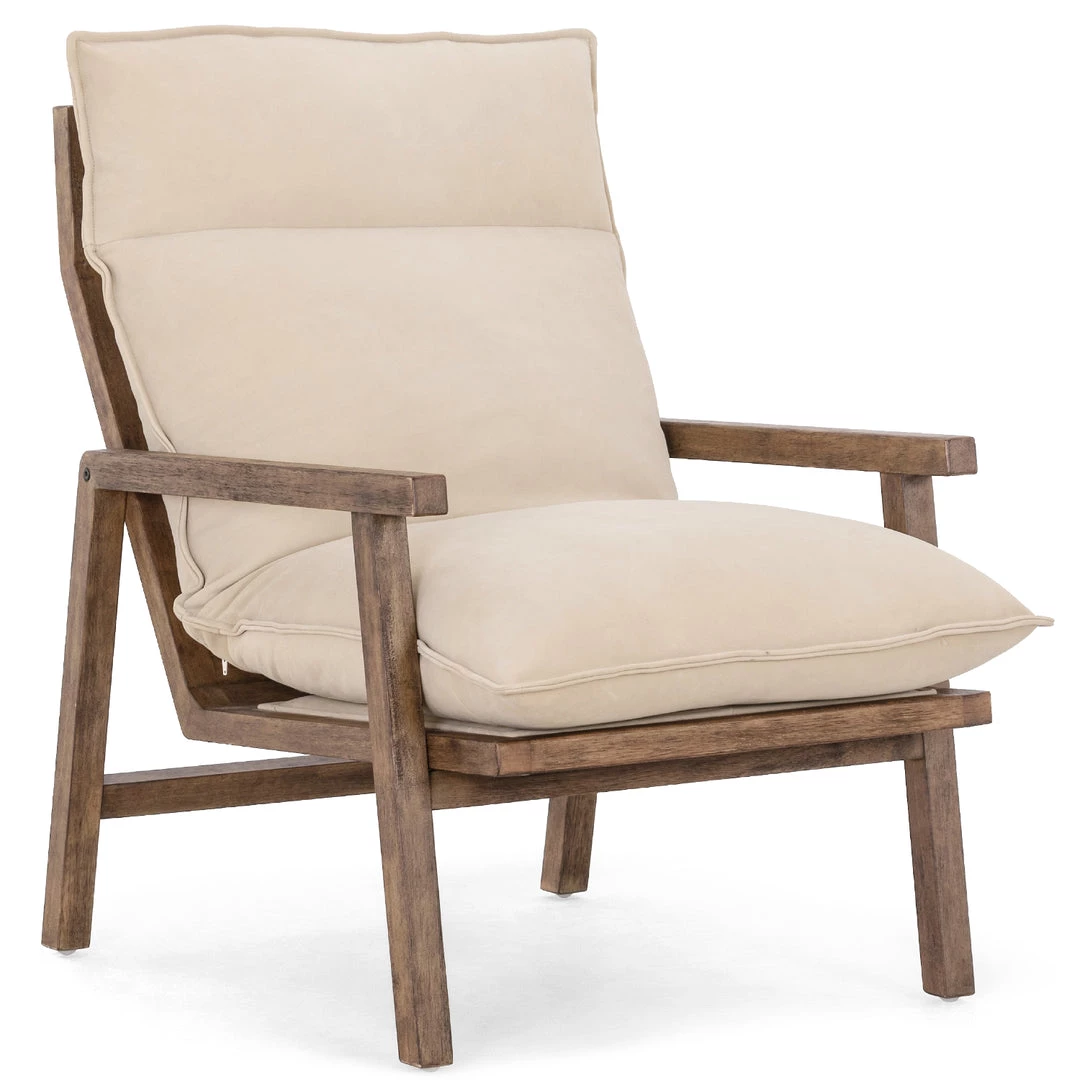 FOUR HANDS Furniture TAOS NUBUCK SAND LEATHER LOUNGE CHAIR 3 FOUR HANDS Furniture TAOS NUBUCK SAND LEATHER LOUNGE CHAIR