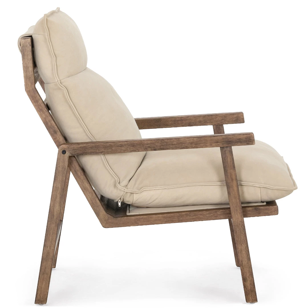 FOUR HANDS Furniture TAOS NUBUCK SAND LEATHER LOUNGE CHAIR 4 FOUR HANDS Furniture TAOS NUBUCK SAND LEATHER LOUNGE CHAIR