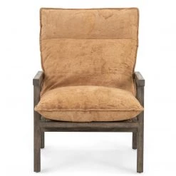 FOUR HANDS Furniture TAOS WHISTLER CHAMOIS SUEDE LOUNGE CHAIR