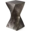 UTTERMOST TARNISHED SILVER TWIST ACCENT TABLE Furniture