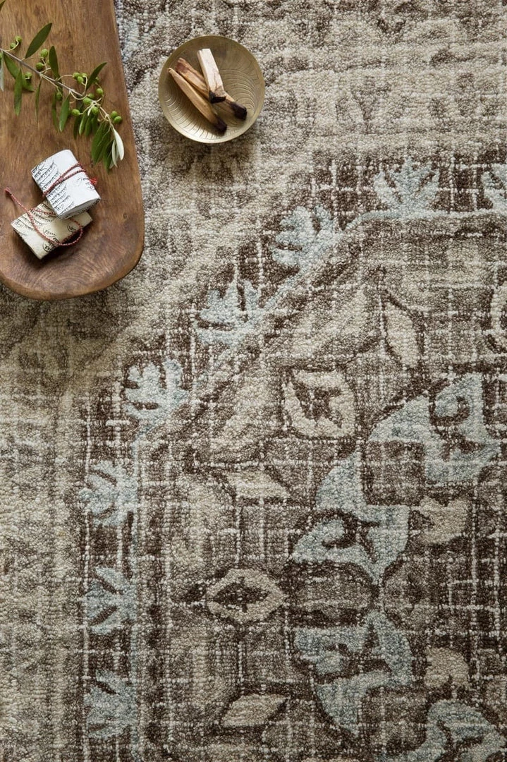 LOLOI TATUM WOOL RUG: AQUA, STONE 4 LOLOI TATUM WOOL RUG: AQUA, STONE