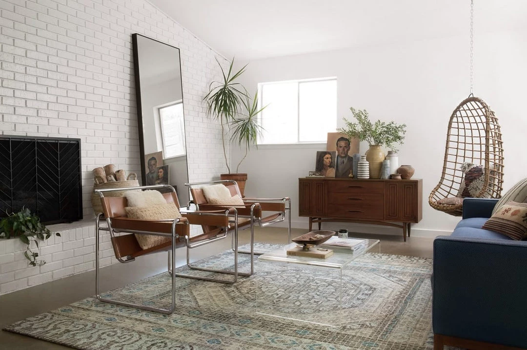 LOLOI TATUM WOOL RUG: AQUA, STONE 5 LOLOI TATUM WOOL RUG: AQUA, STONE