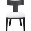 UTTERMOST TAYLOR RUBBED BLACK KLISMOS DINING CHAIR Furniture