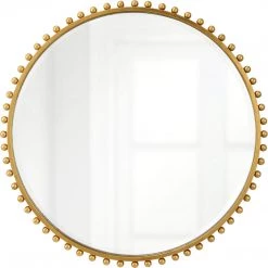 UTTERMOST TAZA ROUND MIRROR: GOLD Mirrors