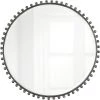 UTTERMOST TAZA ROUND MIRROR: ANTIQUE BLACK