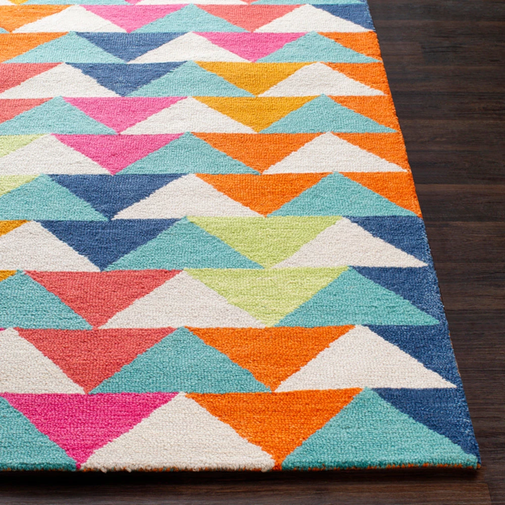 SURYA POP ANGLES WOOL RUG: ELECTRIC MULTI 2 SURYA POP ANGLES WOOL RUG: ELECTRIC MULTI