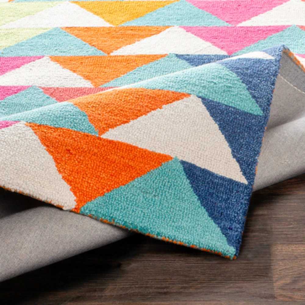 SURYA POP ANGLES WOOL RUG: ELECTRIC MULTI 3 SURYA POP ANGLES WOOL RUG: ELECTRIC MULTI