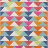 SURYA POP ANGLES WOOL RUG: ELECTRIC MULTI