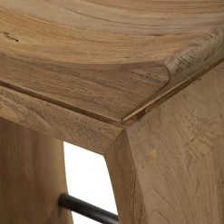 UTTERMOST TEMPLE RECYCLED WOOD COUNTER STOOL Furniture