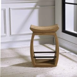 UTTERMOST TEMPLE RECYCLED WOOD COUNTER STOOL Furniture