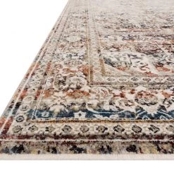LOLOI THEIA 05 RUG: TAUPE / BRICK