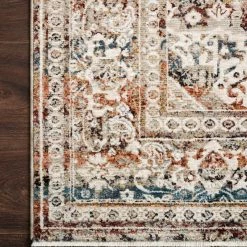 LOLOI THEIA 05 RUG: TAUPE / BRICK