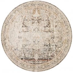 LOLOI THEIA 05 RUG: TAUPE / BRICK