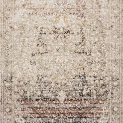 LOLOI THEIA 05 RUG: TAUPE / BRICK