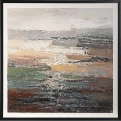 UTTERMOST "TEXTURED TIDES" FRAMED CANVAS ART