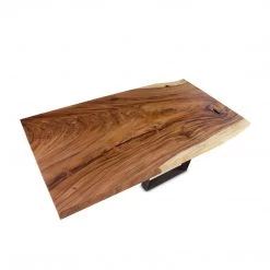 PHILLIPS COLLECTION SCORE COFFEE TABLE CHAMCHA WOOD, IRON BASE