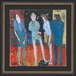 ART CLASSICS "THE ARTIST STUDIO" GLASS FRAMED ART