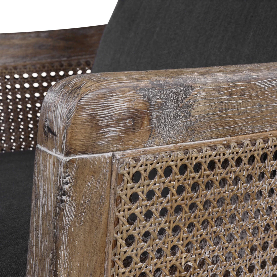 UTTERMOST Furniture THE GROVE CANE CHAIR: CHARCOAL 7 UTTERMOST Furniture THE GROVE CANE CHAIR: CHARCOAL