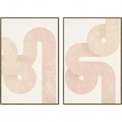 L ART Wall Art "THOROUGHFARE" CANVAS ART DIPTYCH