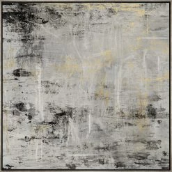 L ART "THRILL OF IT" GILD GOLD CANVAS ART