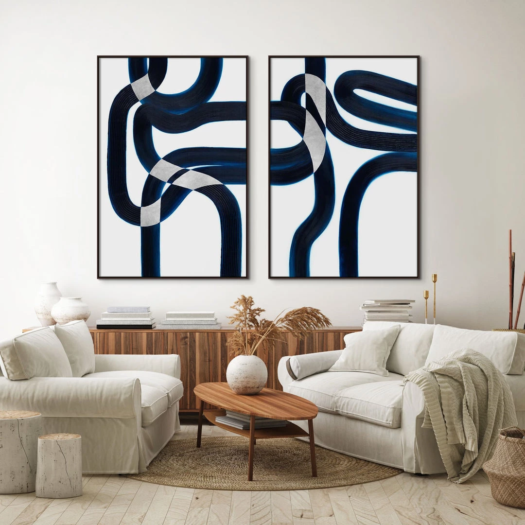 L ART "THROUGH THE ROAD I" HAND PAINTED CANVAS ART 1 L ART "THROUGH THE ROAD I" HAND PAINTED CANVAS ART