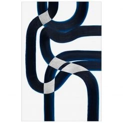 L ART "THROUGH THE ROAD II" HAND PAINTED CANVAS ART