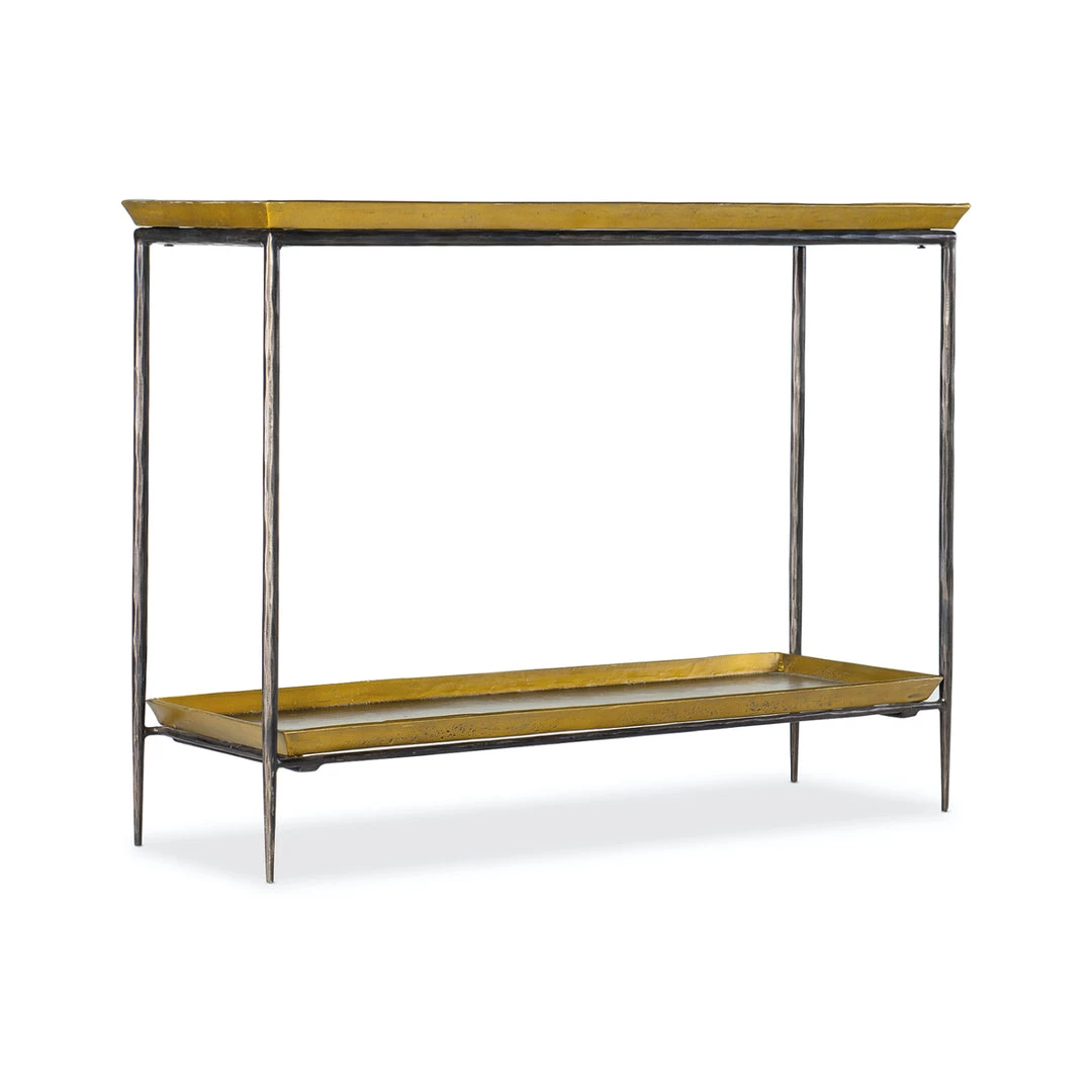 HOOKER TIBI GOLD TRAY TOP CONSOLE TABLE 1 HOOKER TIBI GOLD TRAY TOP CONSOLE TABLE