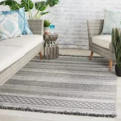 JAIPUR TIKAL COTE INDOOR-OUTDOOR RUG: GREY