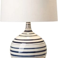 SURYA TIDELINE LAMP: NAVY, WHITE Lighting