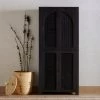 FOUR HANDS Furniture TILDA BLACK WASH MANGO + CANE TALL CABINET