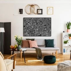 L ART "TOME" CANVAS ART