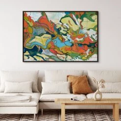 L ART Wall Art "TOPOGRAPHIC WONDERS" CANVAS ART